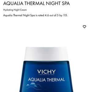 Bundle of 2 Vichy Aqualia Thermal Night Spa 2.53 Fl Oz retail $70